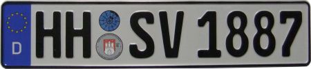 Wunschkennzeichen HH SV 1887.